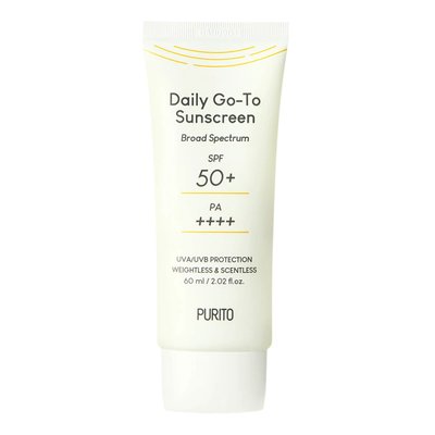 Крем сонцезахисний на кожен день Purito Daily Go-To Sunscreen SPF50+ PA++++ 60 ml 8809563100965 фото
